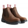 Hunters Drift Brown Leather Occupational Non Safety Dealer Boots Slip On Hunters Drift Brown Leather Occupational Non Safety Dealer Boots Slip On